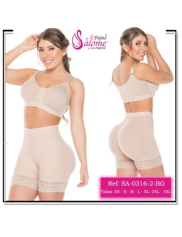 Short Encaje Ancho Sesgo -...